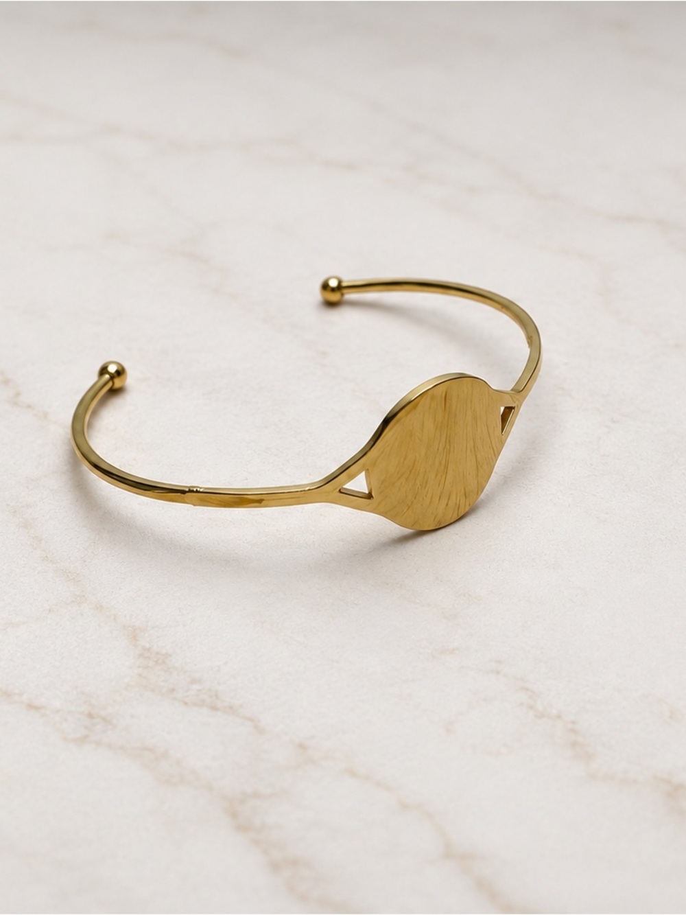 Plunder Gold Open Cuff Bracelet